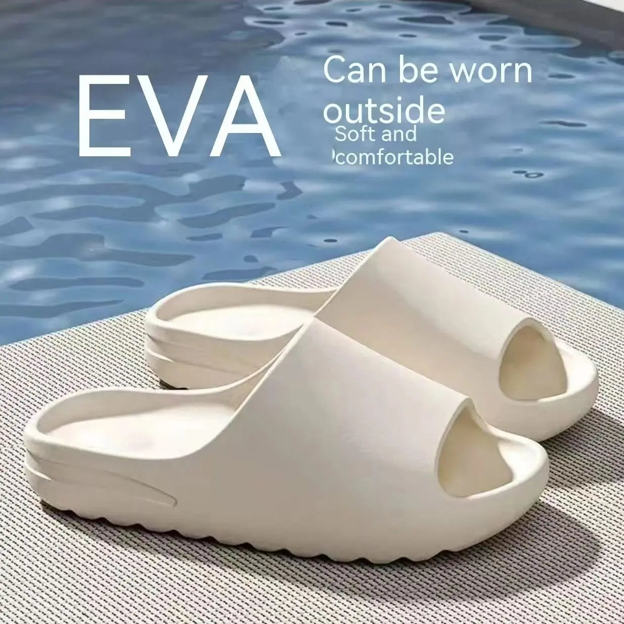 Men Women Coconut Slippers EVA Thick Soled Stepping on Cloud Couple Sandals Summer Casual Non-Slip Comfort Wearing Sandals